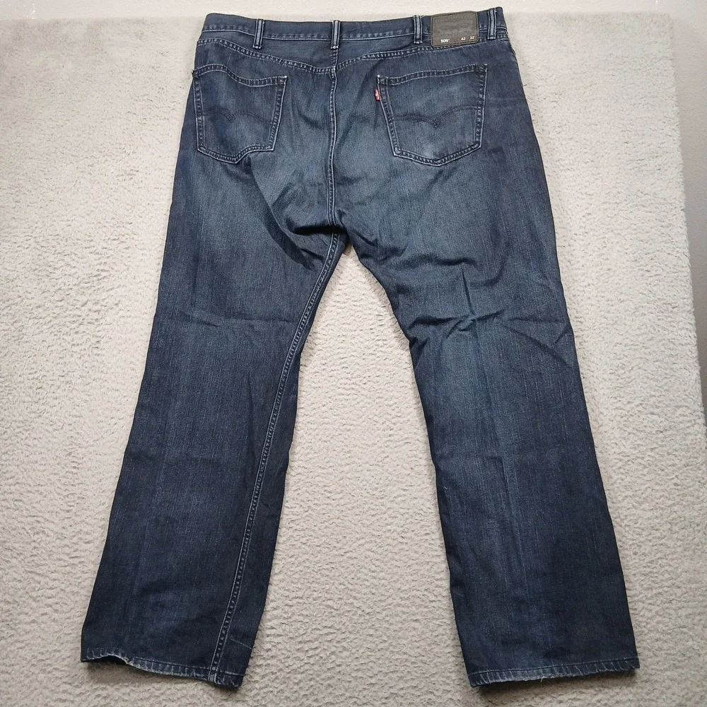 Levi's 505 Jeans Men‎ 42x32 Straight Leg Dark Wash Denim